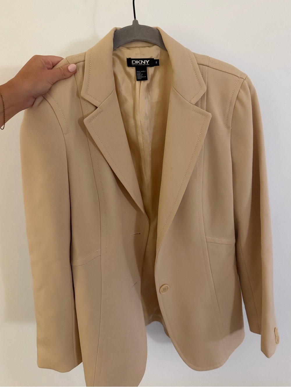 Vintage DKNY Tan Tailored Blazer